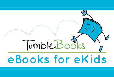 tumblebooks logo with text ebooks for ekids