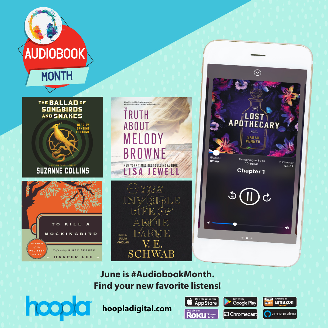 Media Monday- Hoopla Audiobooks – Reading Public Library